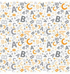 Orange And Grey Abc Letter Background Seamless