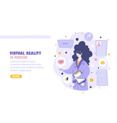 Virtual Reality Medical Services Landing Page