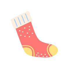 Christmas Stocking Flat Abstract Element