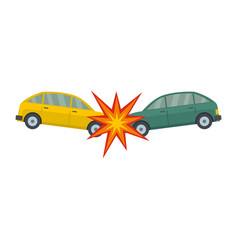 Head Collision Icon Flat Style