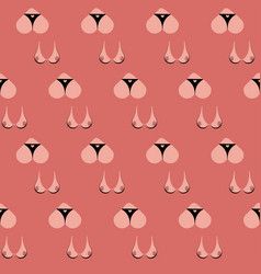 Seamless Pattern Boobs And Butt White Girl