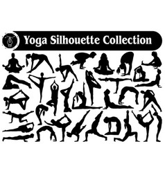 Yoga Or Exercise Silhouettes Collection