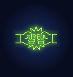 Two Bro Fists Neon Sign