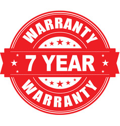 7 Year Warranty Stamp Logo Image