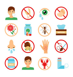 Allergy Icons Set