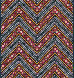 Aztec Embroidery Zigzag Pattern