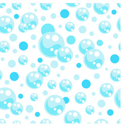 Cartoon Soap Bubbles Seamless Pattern