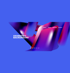 Colorful Geometric Background Landing Page