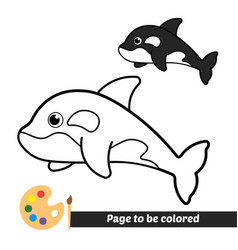 Coloring Book For Kids Killer Whale