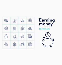 Earning Money Icons