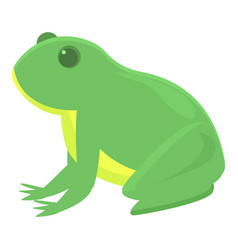 Lake Frog Icon Cartoon Animal Jump