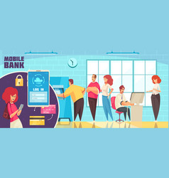 Mobile Bank Application Poster