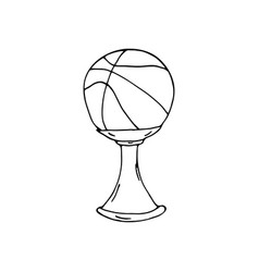 Hand Drawn Basketball Cup