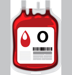 An O Type Blood Bag