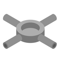 Cross Driveshaft Icon Isometric Style