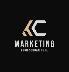 Marketing Kc Letter Logo