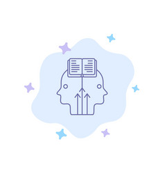 Mind Reading Programming Man Blue Icon