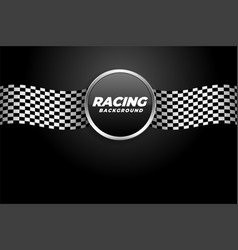 Racing Background With Checkered Flags