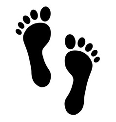 Foot Print Human Sign Track Walking Design Icon