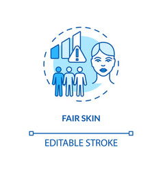 Fair Skin Concept Icon