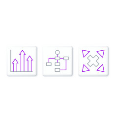 Set Line Many Ways Directional Arrow Pie Chart