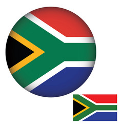 South Africa Flag Round Shape