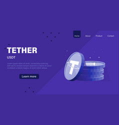 Tether Or Usdt Crypto Currency Layout Page