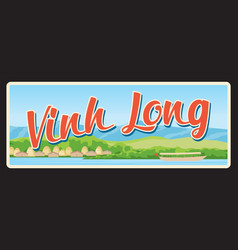 Vinh Long Vietnam Province Tourist Plate