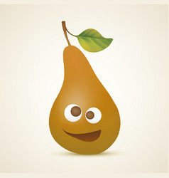 Funny Brown Pear