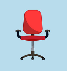 Office Workplace Chair Flat Style