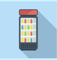 Push Drink Machine Icon Flat Workplace