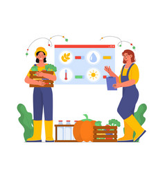 Women At Smart Farm Concept