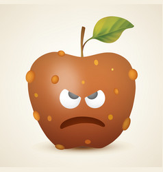 Funny Rotten Angry Apple