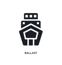 Black Ballast Isolated Icon Simple Element From