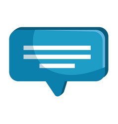 Blue Speech Bubble Message