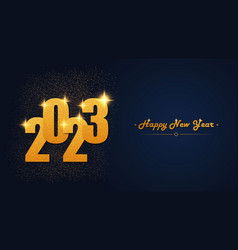 Happy New Year 2023 Text Typography Design