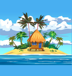 Tropical Resort Island Modern Bungalow Ocean Surf