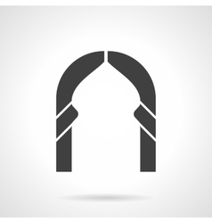 Abstract Lancet Arch Glyph Style Icon