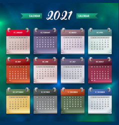 Calendar Template 2021