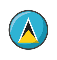 Isolated St Lucia Flag Icon Block Design