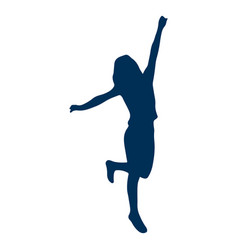 Girl Dance Posture Silhouette