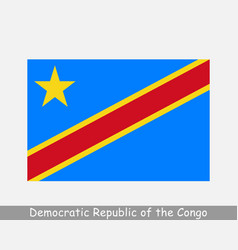 Democratic Republic Congo Drc Flag