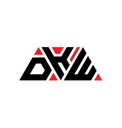 Dkw Triangle Letter Logo Design With Triangle