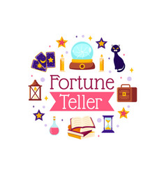 Fortune Teller With Crystal Ball Magic Book