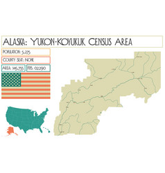 Map Of Yukon-koyukuk Census Area In Alaska Usa