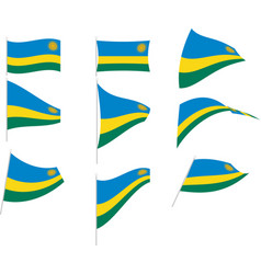 Set With Rwanda Flag