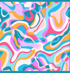 Vibrant Groovy Psychedelic Seamless Pattern Retro