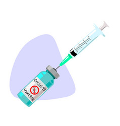 Coronavirus Vaccine Vials With Injections