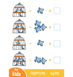 Counting Game For Preschool Children Subtraction