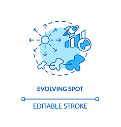 Evolving Spot Concept Icon